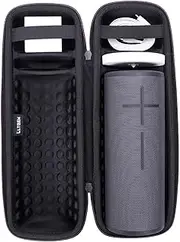 LTGEM Hard Case for Ultimate Ears MEGABOOM 3 Portable Wireless Bluetooth Speaker and Charger Dock(Black+Black)