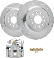 330mm Rear Drilled Rotors Left Brake Caliper for Taurus Freestyle Montego Sable