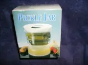 PICKLE JAR DISHWASHER SAFE VEGETABLE KEEPER SERVER FRUIT NEW IN BOX
