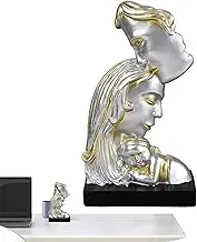 Couple Statue - Romantic Resin Love Statue - Home Decor Accents for Anniversaries Wedding Family Friends Offices Bookshelf Desktop Living Room