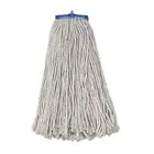 Boardwalk Economical Cotton Mop Heads – 20 oz White Lie-Flat Design, Durable Cut