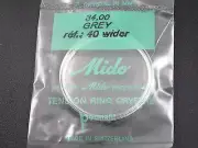 Waterproof Vintage 34mm Mido Watch Crystal Grey Tensn Ring Ref#40 wider Permafit