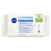 Nivea 7 Pack 3-in-1 Refreshing Cleansing Wipes - Pro Vitamin B5 and Hydramine