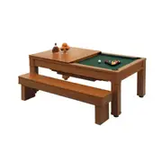 Ashwood Dining Pool Table - 7FT 3IN1 - Top Storage