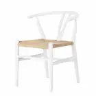 Set of 2 Replica Hans Wegner Wishbone Chairs in White