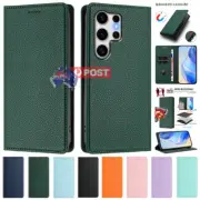 For Samsung Galaxy S25 Ultra S24 FE S23 S22 S20+ Leather Case Wallet Flip Cover