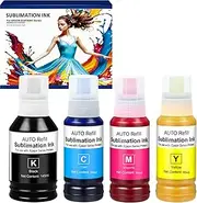 YeaImage Sublimation Ink for Ecotank et-15000, et-2400, Eoctank et-2800, et-2850, et-2803, et-3850, et-2720, et-2760, et-2840, et-3830, XP4100, Sublimation Heat Press Ink