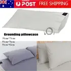 Organic Grounding/Earthing Pillow Case With Connection Cord Cable EMF Shielding