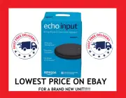 Echo Input Amazon Voice Control Speakers Bring Alexa To Your Speaker- Black NEW