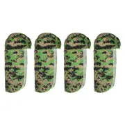 4pcs Hard Hat Sun Shade, Cooling Skull Cap Neck Shade Cap, Camo Green