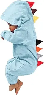 [Generic] 12 Months Girl Clothes Jumpsuit Infant Dinosaur Boy Baby Style Playsiut Patchwork Girls Romper Girls Romper&Jumpsuit Baby Girl 1st Birthday Light Blue