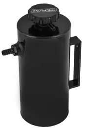 Proflow Radiator Overflow Tank Universal Aluminium 120mm Diameter 250mm Height Black