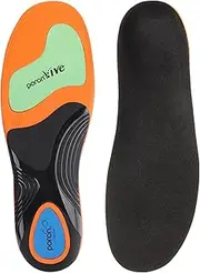 Daooibpa Flat Feet Insoles Men | Shock Absorption Arch Support Inserts - Anti-Fatigue Shoe Accessories for Running Fitness Commuting Standing Walking Hiking
