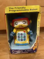 NWT! Mighty Mo's Jr Preston Pushbutton Programmable Robot Kids Toy Push Button