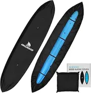 [Obcursco] 600D Kayak Cover Waterproof, 9.3-16.5FT Thickened UV-Proof, Tear and Fade Resistant Canoe Cover, Kayak Covers for Outdoor and Indoor Storage, Perfect as Kayak Accessories for SUP Paddle Board