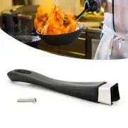 Black Pan Handle Pot Shank Cooking Accessories Replacement Parts With Screws