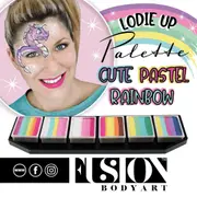 Fusion Body Art Palette - Lodie Up Cute Pastel Rainbow