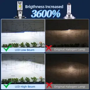 爆亮 汽車 LED大燈 4300k 暖白光 H7 H4 H11 9005 9006 9012 D2H LED車燈 燈泡