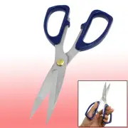 7.7" Long Dark Blue Handle Stainless Steel Tailoring Stationery Scissors Shear