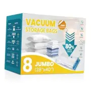 Vacuum Storage Bags, 8pack-Jumbo Space Saver Vacuum Storage Bags, Vacuum Seal