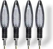 Indicators Flowing Turn Signal - Motorcycle Turn Signal Light Built Relay Amber Flowing Water 24LED Blinker Waterproof Tail Stop Signals Lamp Indicators 12V Turn Signal Indicator (Size : 4PCS)