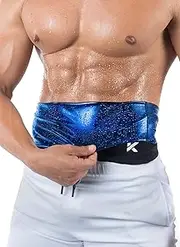 Kewlioo Men's Heat Trapping Waist Toner - Waist Trainer for Men - Comfortable & Discreet Waist Trimmer Thermo Sauna Belt