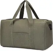 Travel Duffel Bag Large Ty Canvas Travel Bag Sports Gym Bag for Men and Women Army Green S