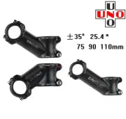 Aluminum 25.4*75/90/110mm 35° Bicycle Short Stem MTB Kids Road Bike bar stems