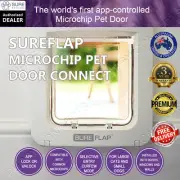 SureFlap Microchip Pet Door Connect White Pet Cat Dog Curfew Keep Out Wifi App