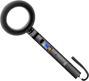 lwxij Hand Held Metal Detector Wand,360° Scanning Metal Tester Foldable, Backlight LED Display, Sound & Vibration Alerts - Multifunctional Detection Equipment Treasure Finder for Airports Schools