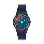 【SWATCH】GENT 原創 手錶 瑞士錶 LA NIGHT BLUE (34MM) 男錶 女錶 SO28N110