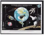 Micronesia 1989 - 20th Anniversary First Moon Landing miniature sheet mnh**