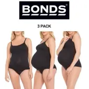 Bonds Womens Maternity Contour Singlet Extra Support and Comfort 3 Pack YYCUY