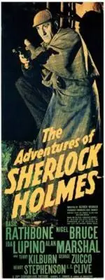 Adventures Of Sherlock Holmes poster Basil Rathbone 1939 Old Movie Photo