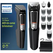 Multi Groomer - 13 Piece Mens Grooming Kit for Beard, Face, Nose, and Ear Hair