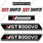Fits Morooka MST-3000VD Decal Kit Rubber Track Carrier Decal Kit (MST 3000 VD)