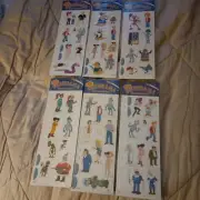 Futurama Pop Out people all in original packaging 6 Sets