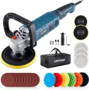 Buffer Polisher 1600W 7 Inch/6 Inch Rotary Buffer Polisher Waxer 7 Variable Spee
