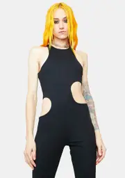 [Edikted] Black Lorel Cutout Jumpsuit