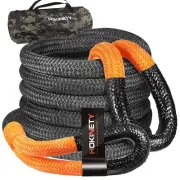 Kinetic Recovery Tow Rope: 1.25" x 30ft 54000LBS Snatch Strap Heavy Duty Offr...