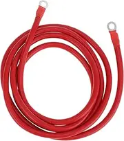 X AUTOHAUX 270cm 4AWG Battery Inverter Cable 3/8" Battery Cable Tinned Copper Red OT Type