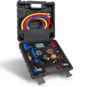 AC Gauge Set, R1234Yf R134A Gauge Set, 4-Way AC Manifold Gauge Set, Auto AC Gaug