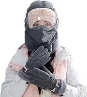 [Kbnuetyg] Warm Winter Set, 5-Piece Winter Hat Set, Five Piece Set with Warm Cycling Hats, Adjustable Winter Accessories for Hiking, Running, Skating, Climbing, Cycling