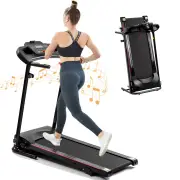 [USA Direct] Bominfit JK1609A Folding Treadmill 2.5HP Motor 12km/h Max Speed 120kg Weight Capacity 14 inch Running Belt
