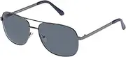 [Cancer Council] Male Enmore Kingsize Gunmetal Aviator Sunglasses