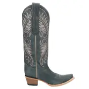 Circle G by Corral Distressed Embroidered Snip Toe Cowboy Womens Blue Casual Bo