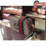 GUCCI GG SUPREME 綠紅背帶 相機包 斜背包 肩背包 孫蕓蕓 ?476466 K9GVT 8856