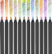 Rainbow Pencils 12 Colors Jumbo Colored Pencils Multicolor Pencil for Adult Coloring Sketching, Cute Drawing Kit Fun Pencils Cool Stuff Stocking Stuffers Art Supplies for Adults Kids