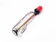 Heng Long LED Flashing Warning Light Caution Lamp for 1/16 version 6.0 7.0 RC Tank DIY Truck Car,Caution Lamp-red-8.1cm