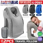 Inflatable Air Cushion Travel Pillow for Airplane Office Nap Rest Neck Head Chin